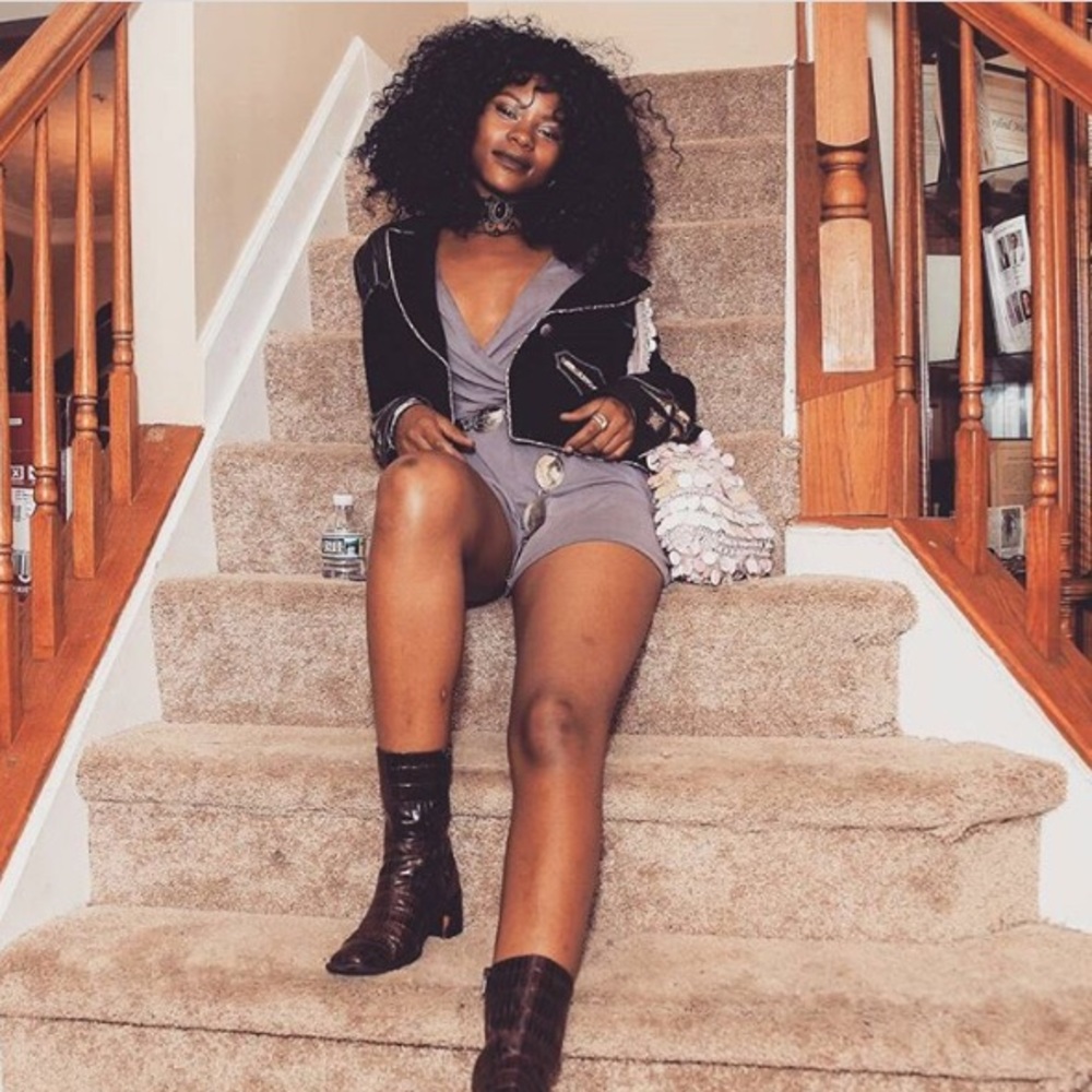 Cripple Creek Leather Jacket with Snakeskin Print